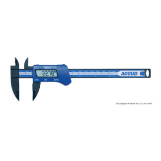 Accud 0-150mm/0-6" Plastic Digital Caliper