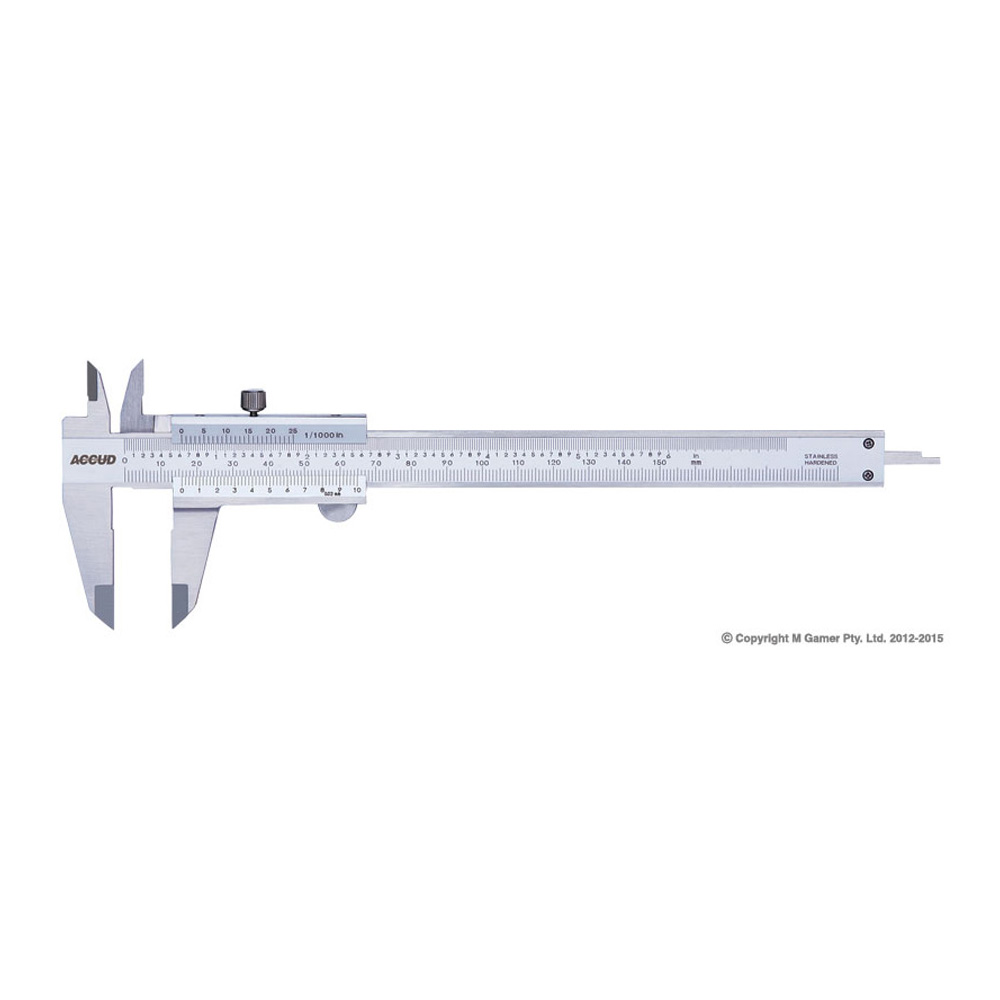 Accud 0-300mm/0-12" Vernier Caliper