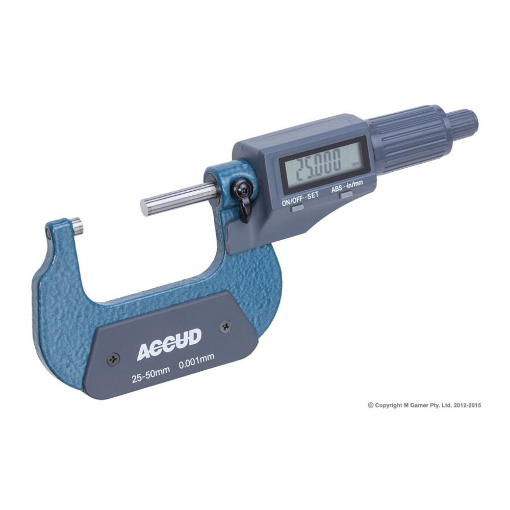 Accud 25-50mm Digital Outside Micrometer