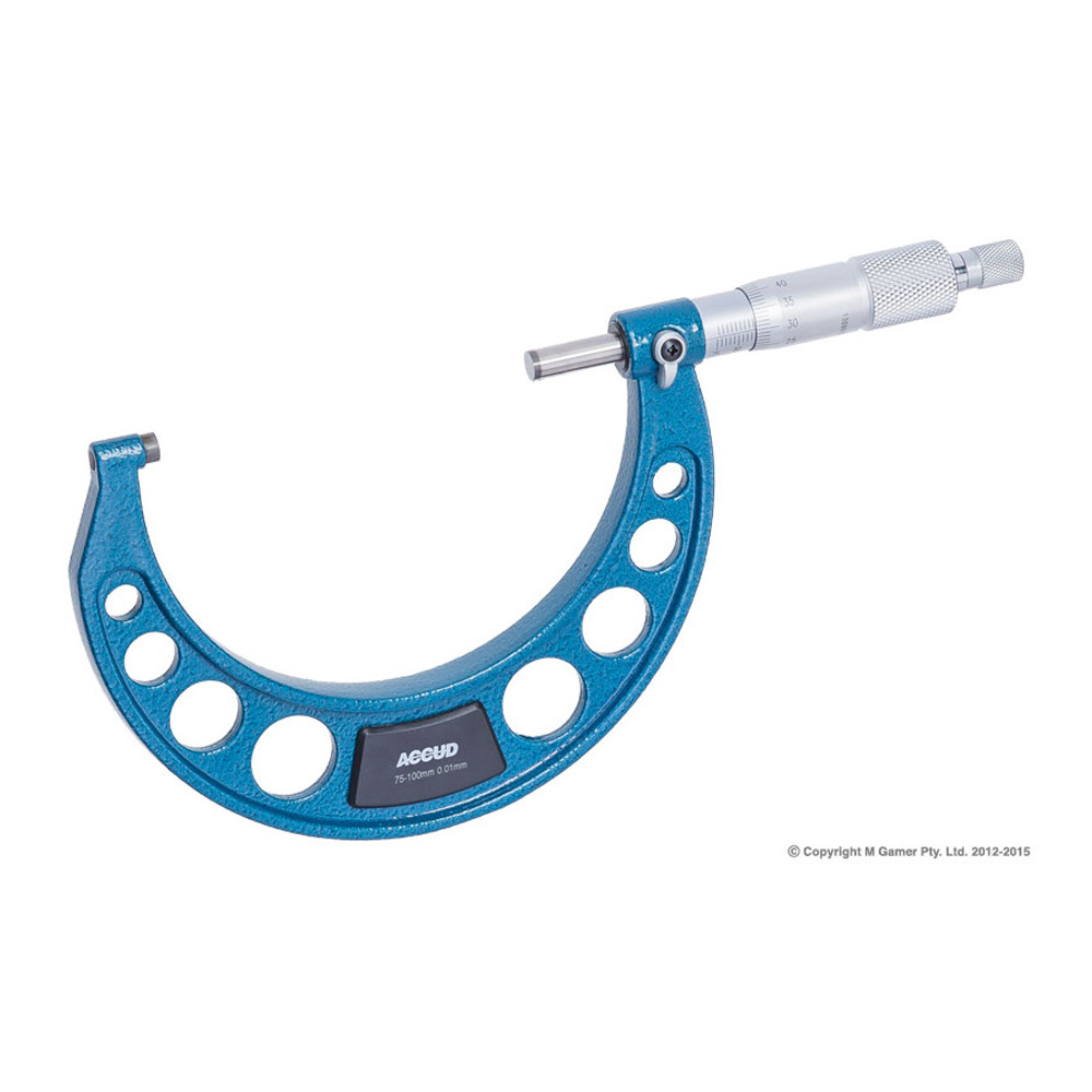 Accud 75-100mm Outside Micrometer