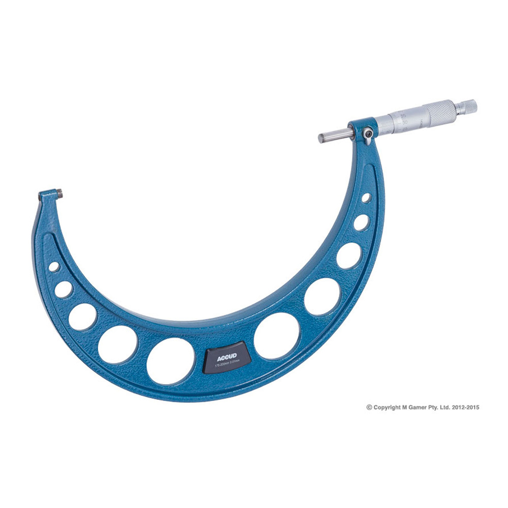 Accud 175-200mm Outside Micrometer