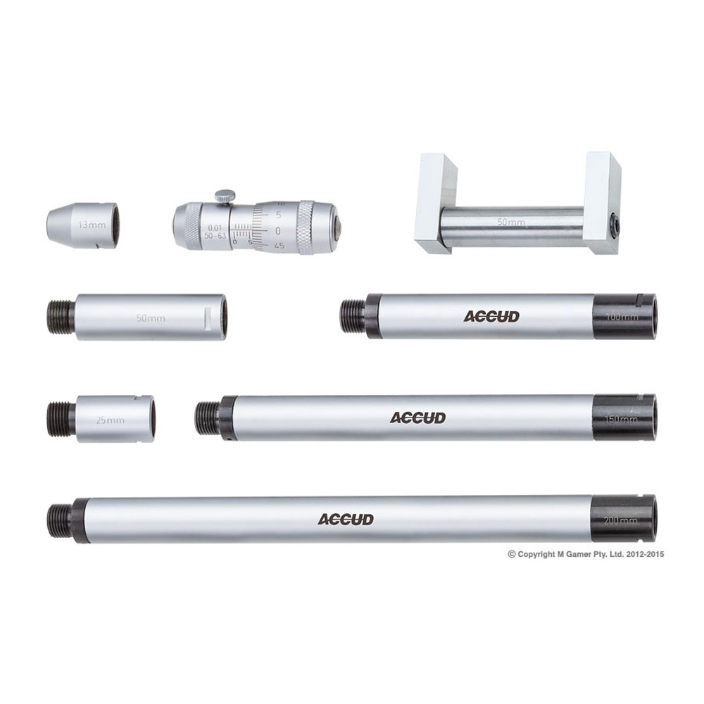 Accud 50-300mm Tubular Inside Micrometer