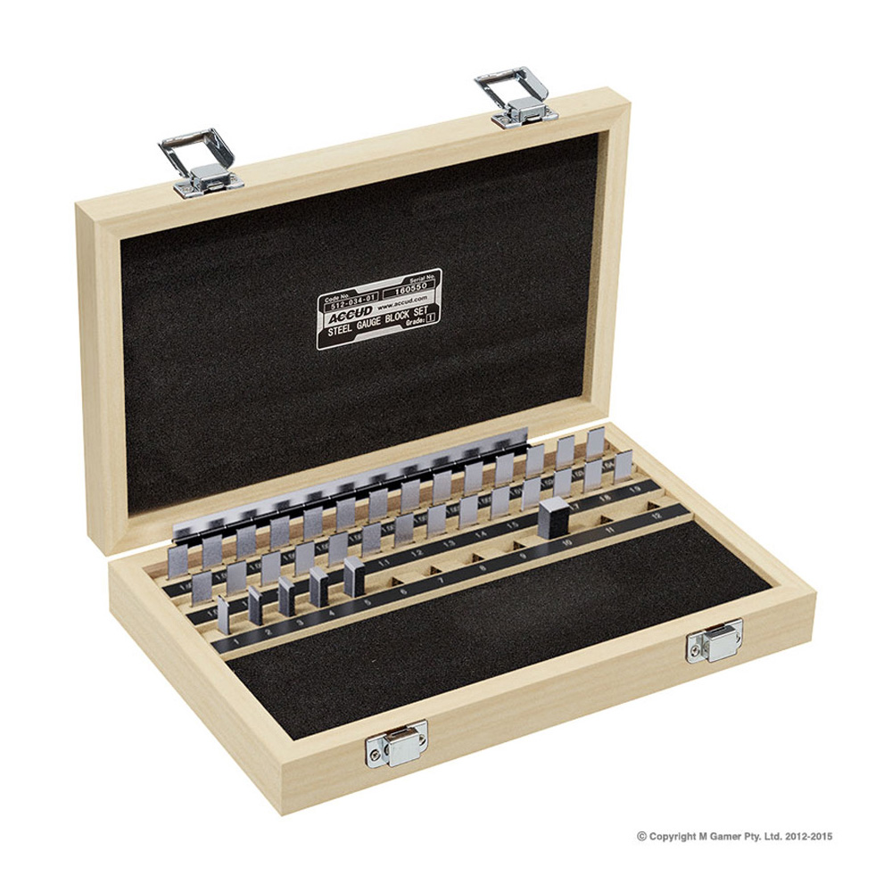 Accud Gauge Block Set 34 Pcs Grade 1