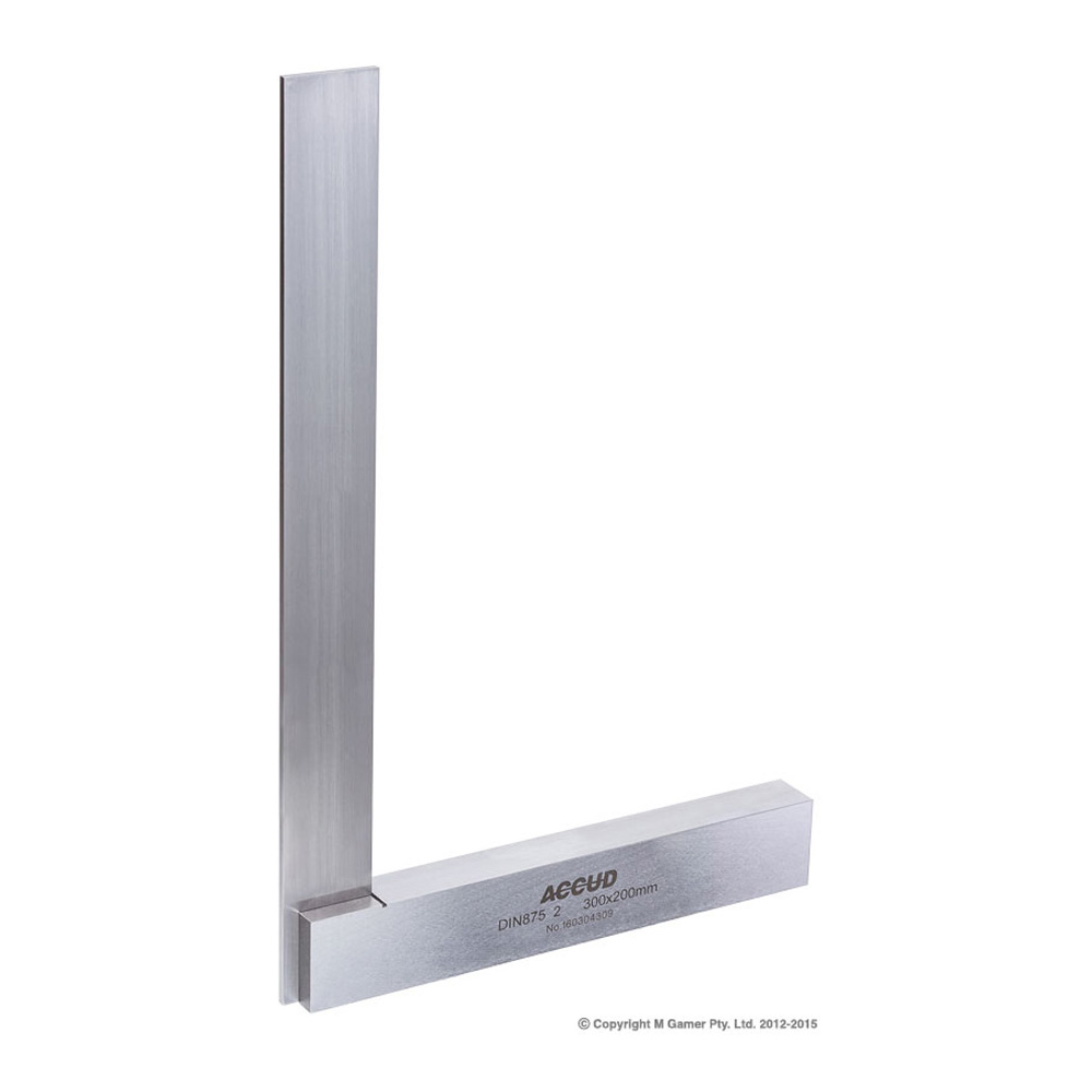 Accud 300x200mm Machine Square with Wide Base