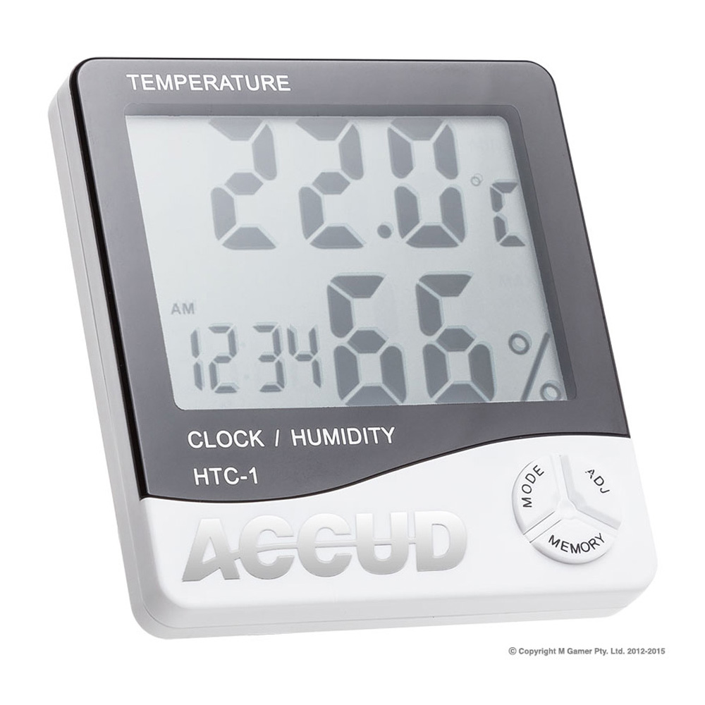 Accud Digital Hygrometer & Clock