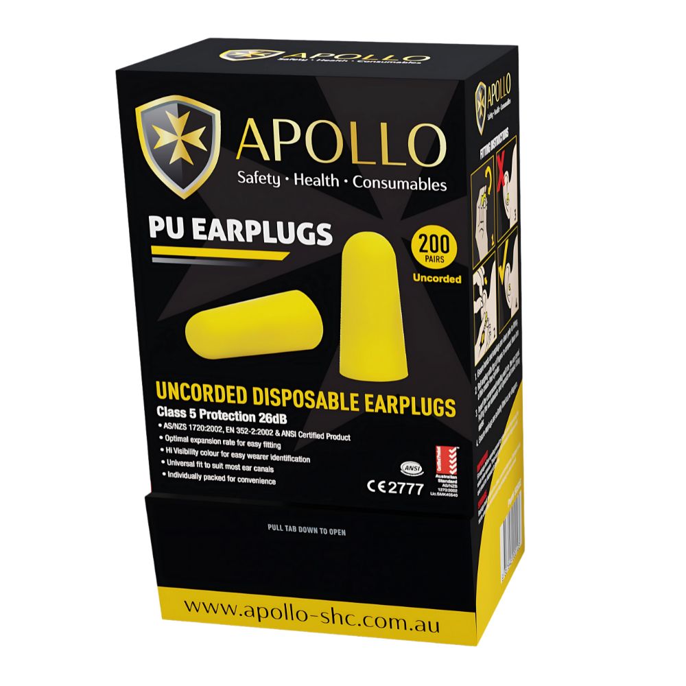 Class 5 Uncorded Disposable Earplugs