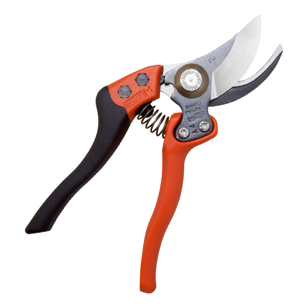 Bahco ERGO™ Bypass Secateurs with Elastomer Coated Fixed Handle