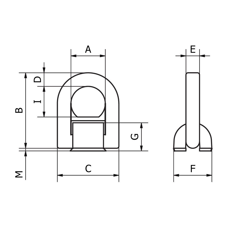 Lifting Lug BAlloy Weld on 10t Bolts & Industrial Supplies