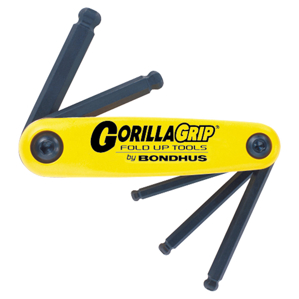 BONDHUS SET 5 BALL GORILLAGRIP FOLD UP 3/16-3/8"
