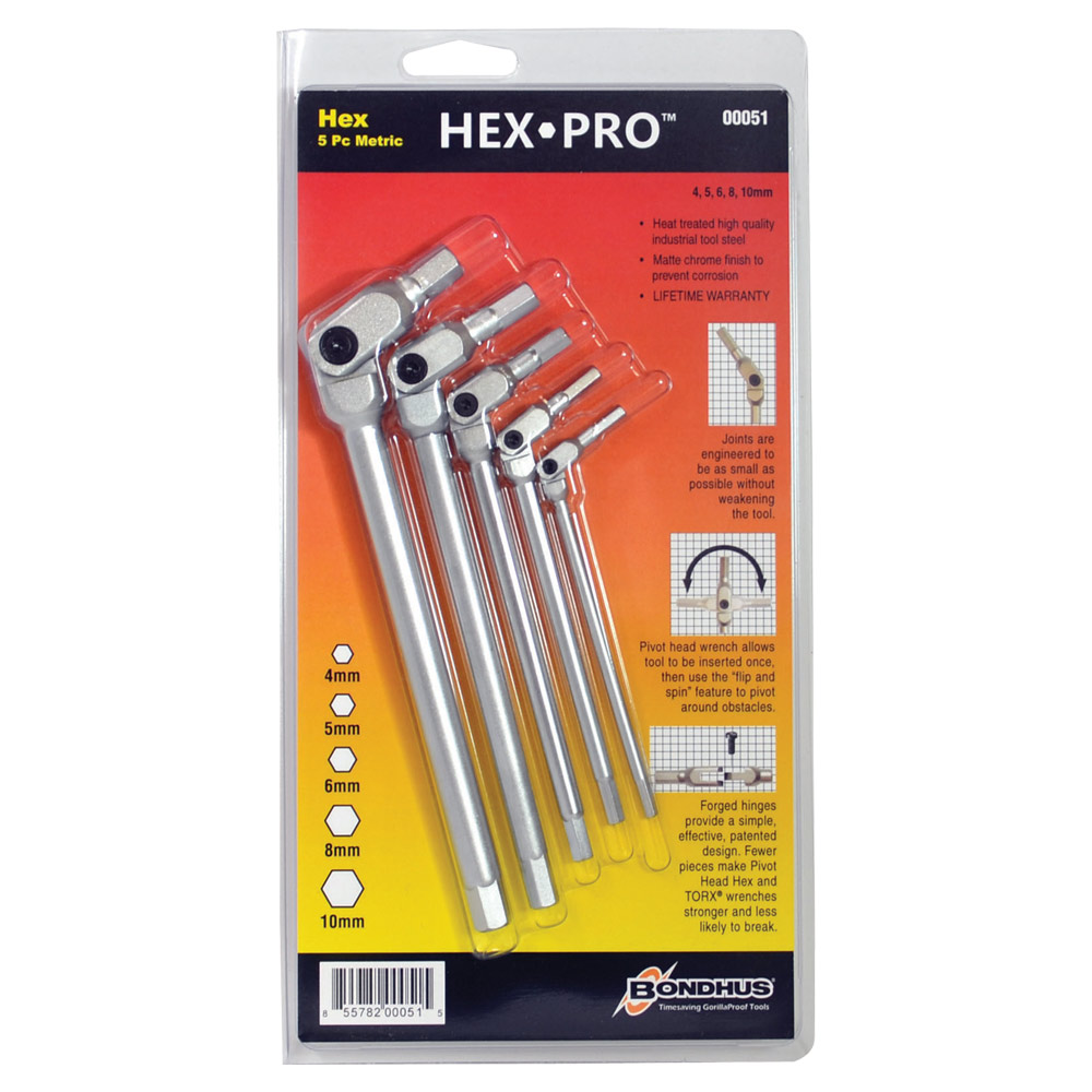 BONDHUS T-45 CHR TORX HXPRO WRCH T-BAR/1EA - Image 2