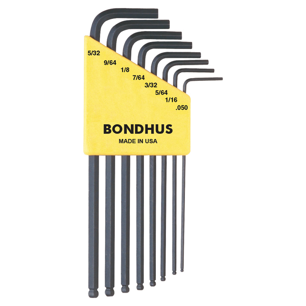 BONDHUS SET 8 BALL END L-WR .050-5/32"