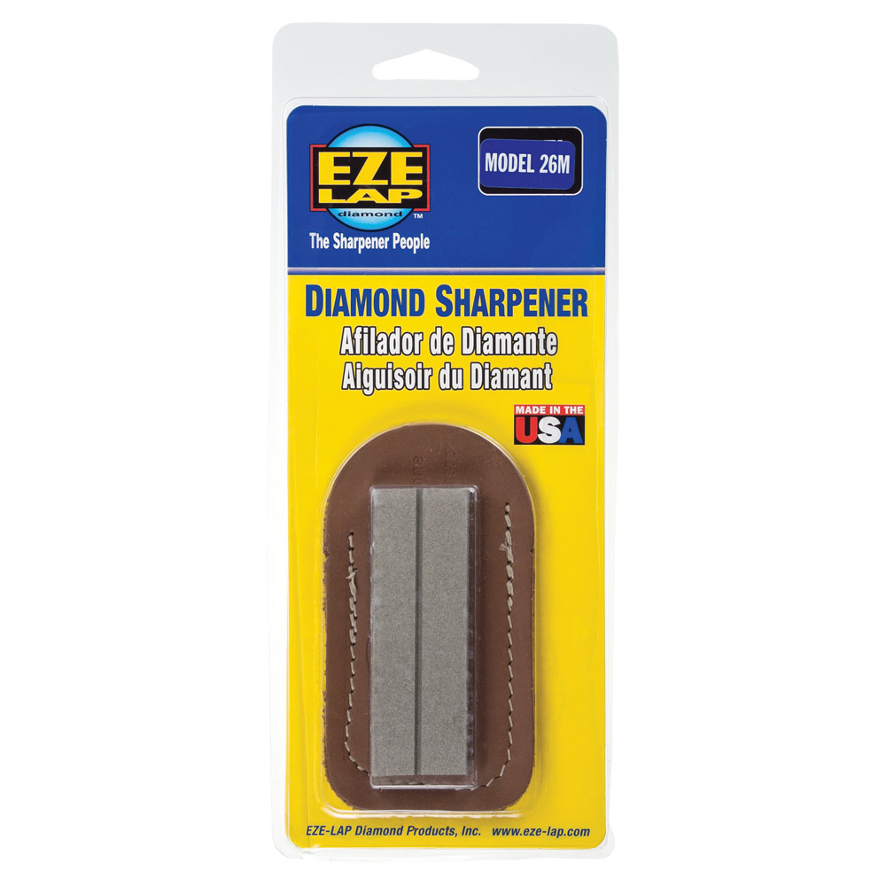 POCKET STONE 1" x 3" x1/4" Medium Stone with Groove in Pouch