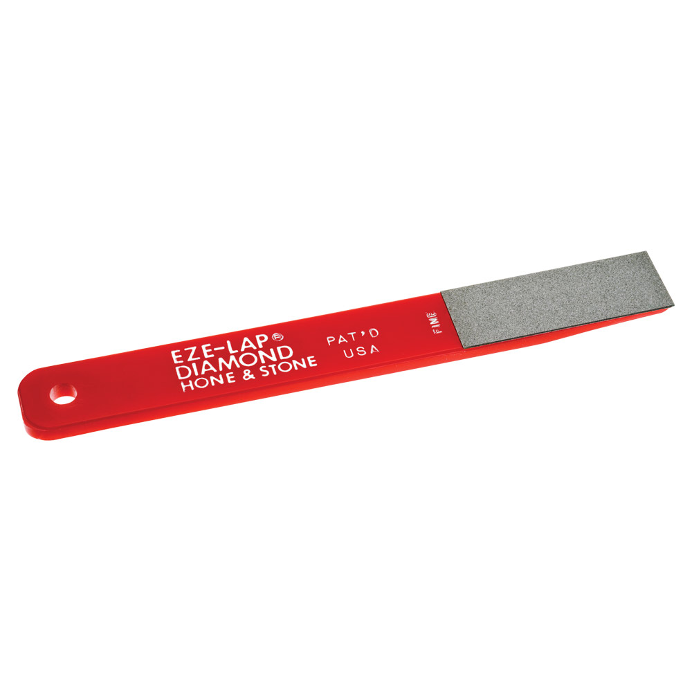 HONE STONE & HOOK SHARPENER Fine Pad on 6"x3/4" Red Handle - Image 2