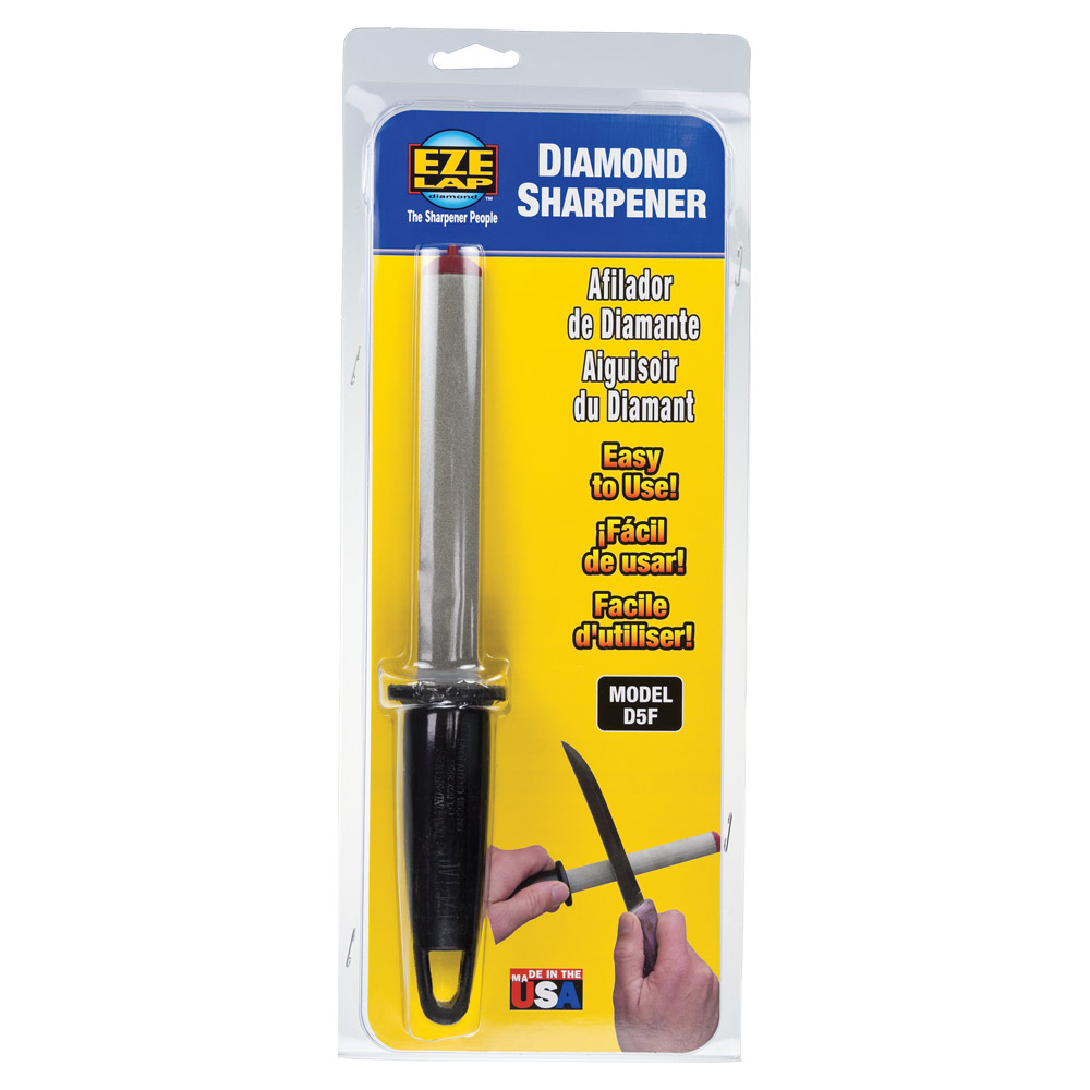 OVAL SHARPENER 5" D5F Fine Oval- Plastic Handle Sleeve