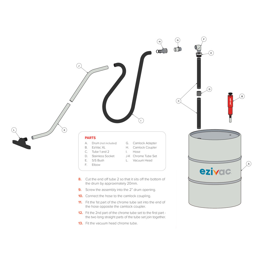 EZIVAC XL Supercharged Wet Vacuum With Kit - Image 2