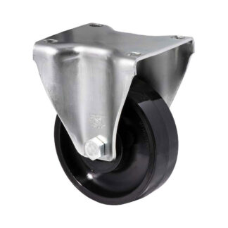 100mm J100 Hard Nylon Roll Bearing Fixed Plate 300kg Castors