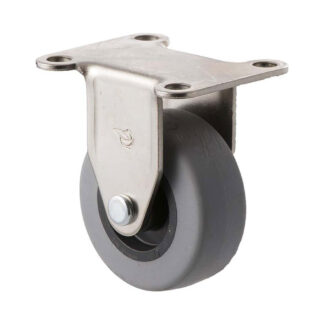 50mm L50 Thermoplastic Elastomer Plain Bearing Fixed Plate 30kg Castors