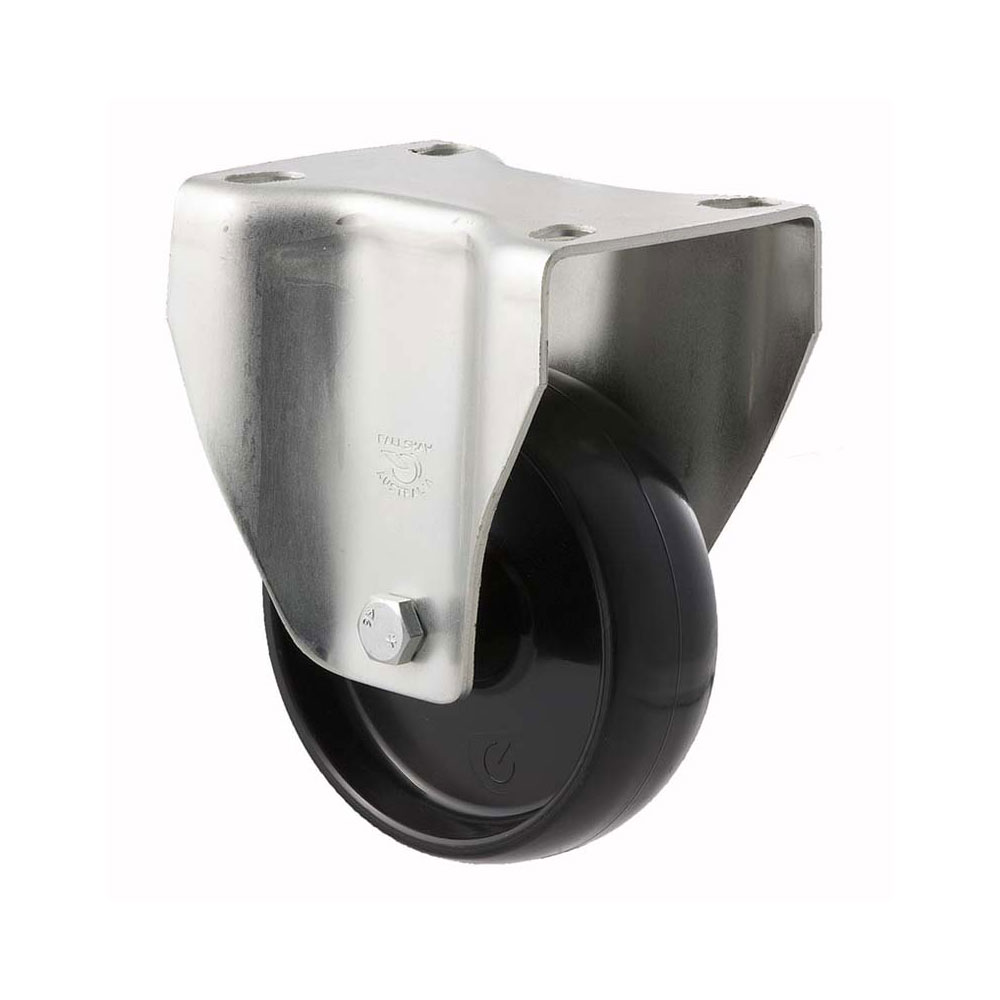 100mm M100 Nylon Plain Bearing Fixed Plate 150kg Castors