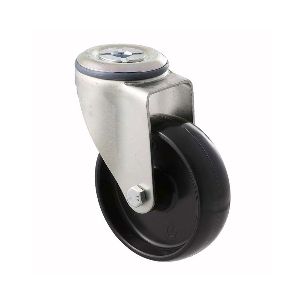 100mm M100 Nylon Plain Bearing Bolt Hole 150kg Castors