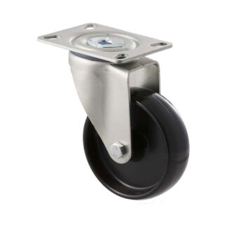 100mm M100 Nylon Plain Bearing Swivel Plate 150kg Castors