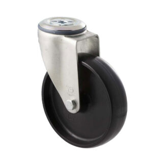 125mm M125 Nylon Plain Bearing Bolt Hole 150kg Castors