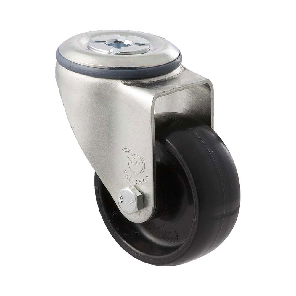 75mm M75 Nylon Plain Bearing Bolt Hole 150kg Castors