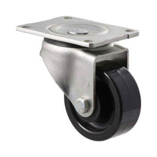 100mm O100 Hard Nylon Roll Bearing Swivel Plate 350kg Castors