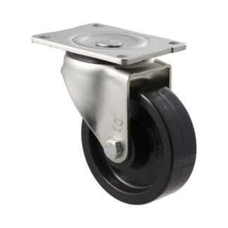 125mm O125 Hard Nylon Roll Bearing Swivel Plate 400kg Castors