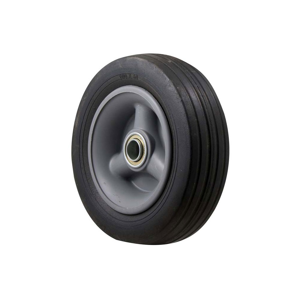 200/60 Black Rubber Wheels 20 Ball Bearing Wheel
