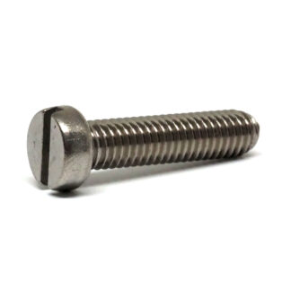 M8 - 1.25 Coarse x 60mm Stainless Steel 316 Cheese Head Slot Metal Thread