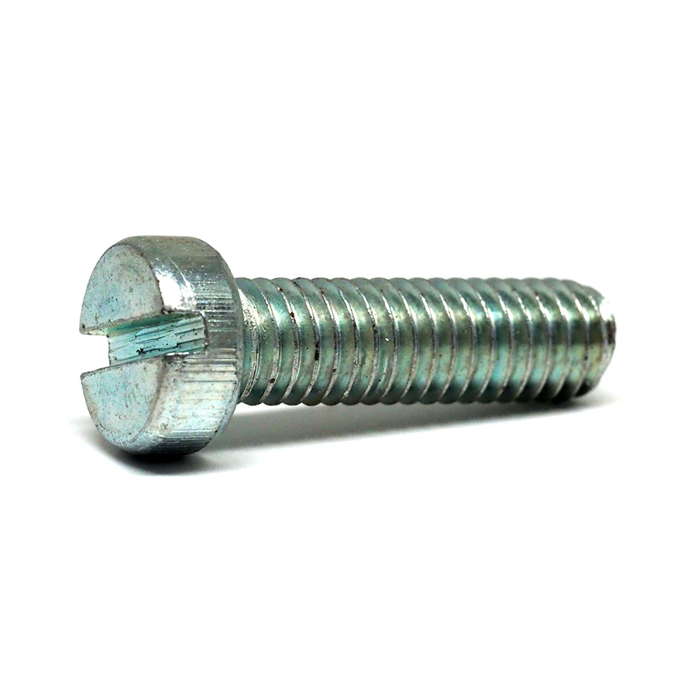 M4 - 0.7 Coarse x 25mm Steel Zinc Plated Cheese Head Slot Metal Thread