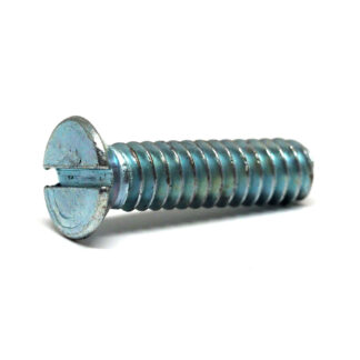 M8 - 1.25 Coarse x 65mm Steel Zinc Plated Countersunk Head Slot Metal Thread