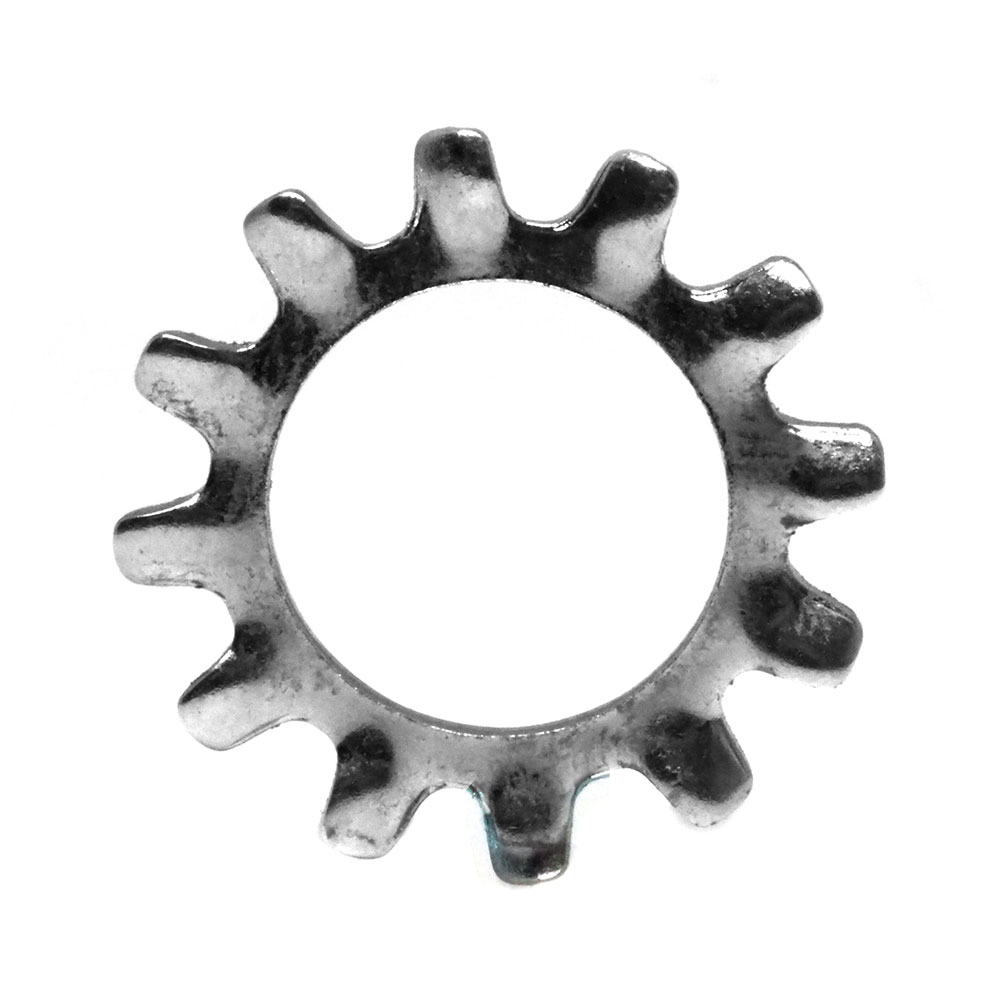 1" I.D. Steel Zinc Plated External Lock Tooth Washers