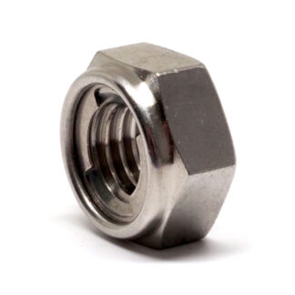 M8 - 1.25 Coarse Stainless Steel 304 Glenloch Nut