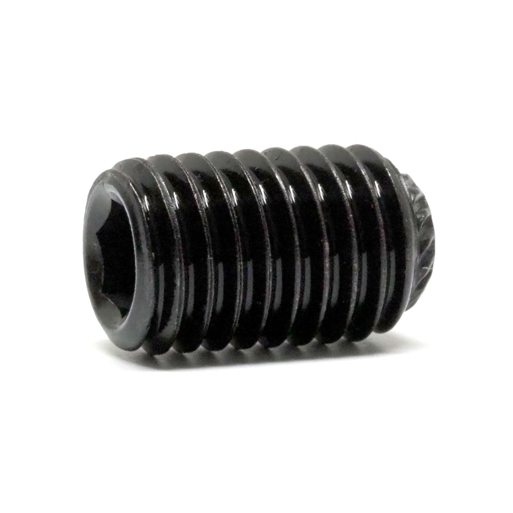 1″ 8 UNC x 1.1/2 Alloy Steel Plain Knurled Cup Point Grub Screw