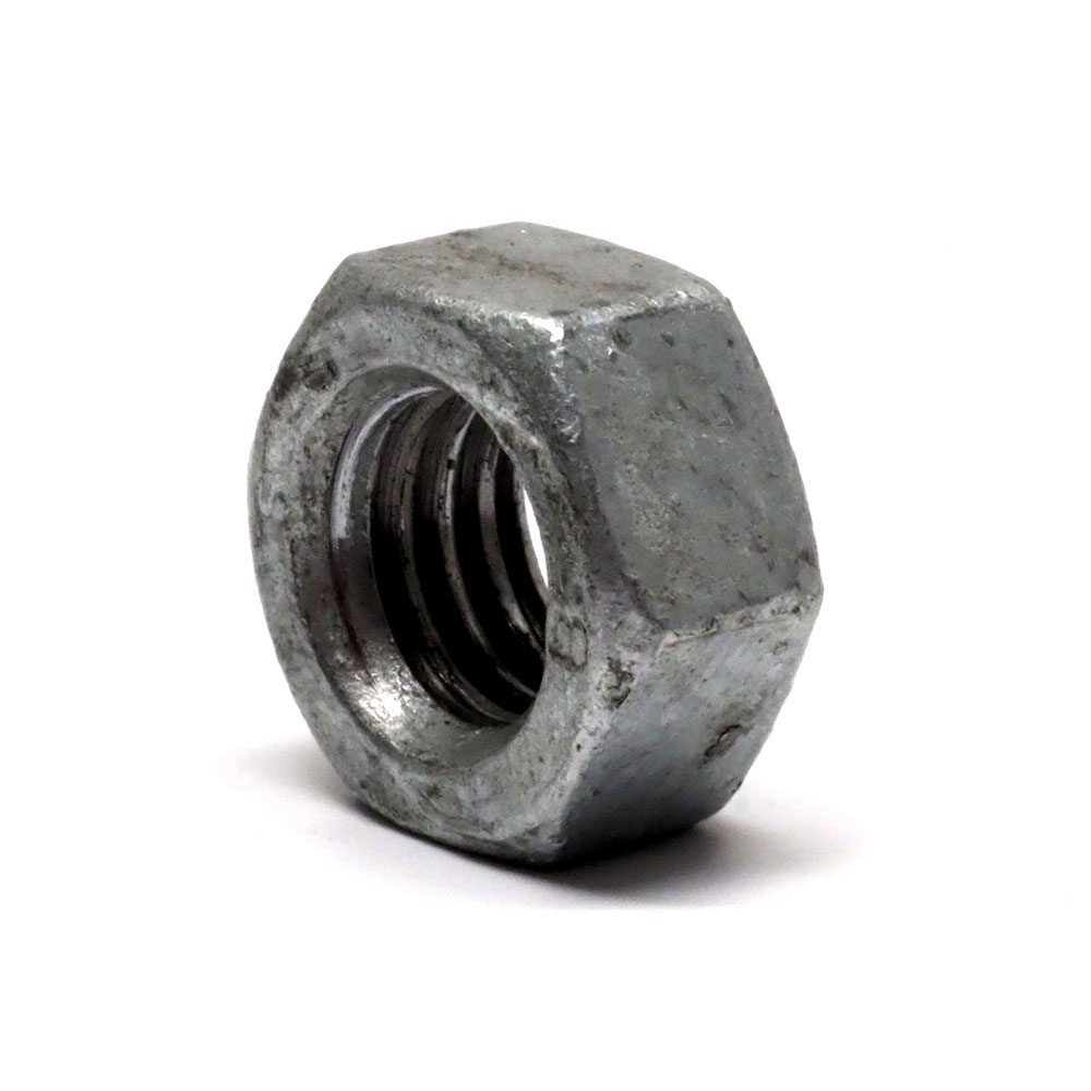 1.1/2" - 6 BSW Steel Grade 2 Galvanised Hex Std Nut