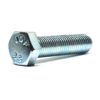 M8 - 1.25 Coarse x 70mm High Tensile Steel 8.8 Zinc Plated Hex Head Set Screw