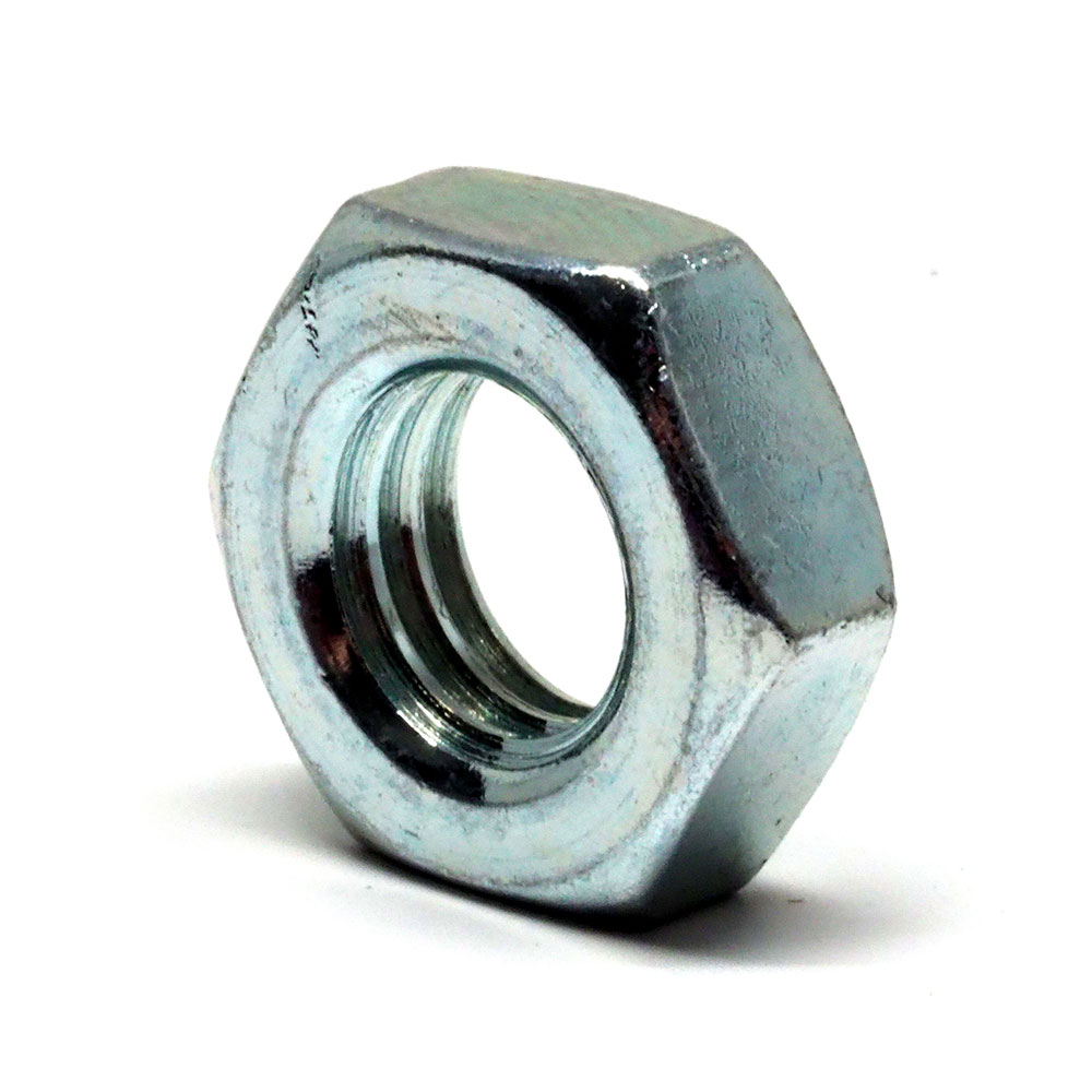 M8 - 1.25 Coarse Steel Grade 2 Zinc Plated Hex Lock Nut