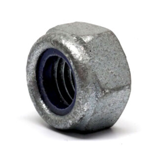 M8 - 1.25 Coarse Steel Class 6 Galvanised Nyloc Nut