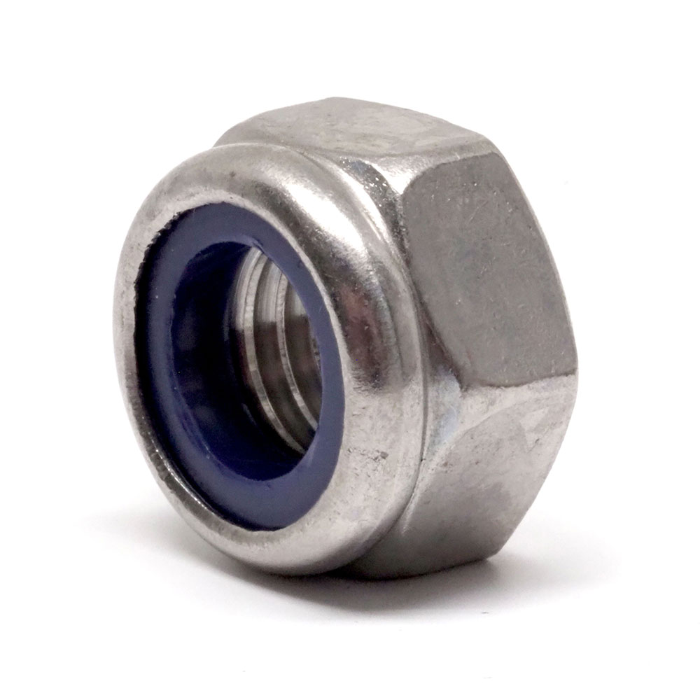 M8 - 1.25 Coarse Stainless Steel 304 Nyloc Nut
