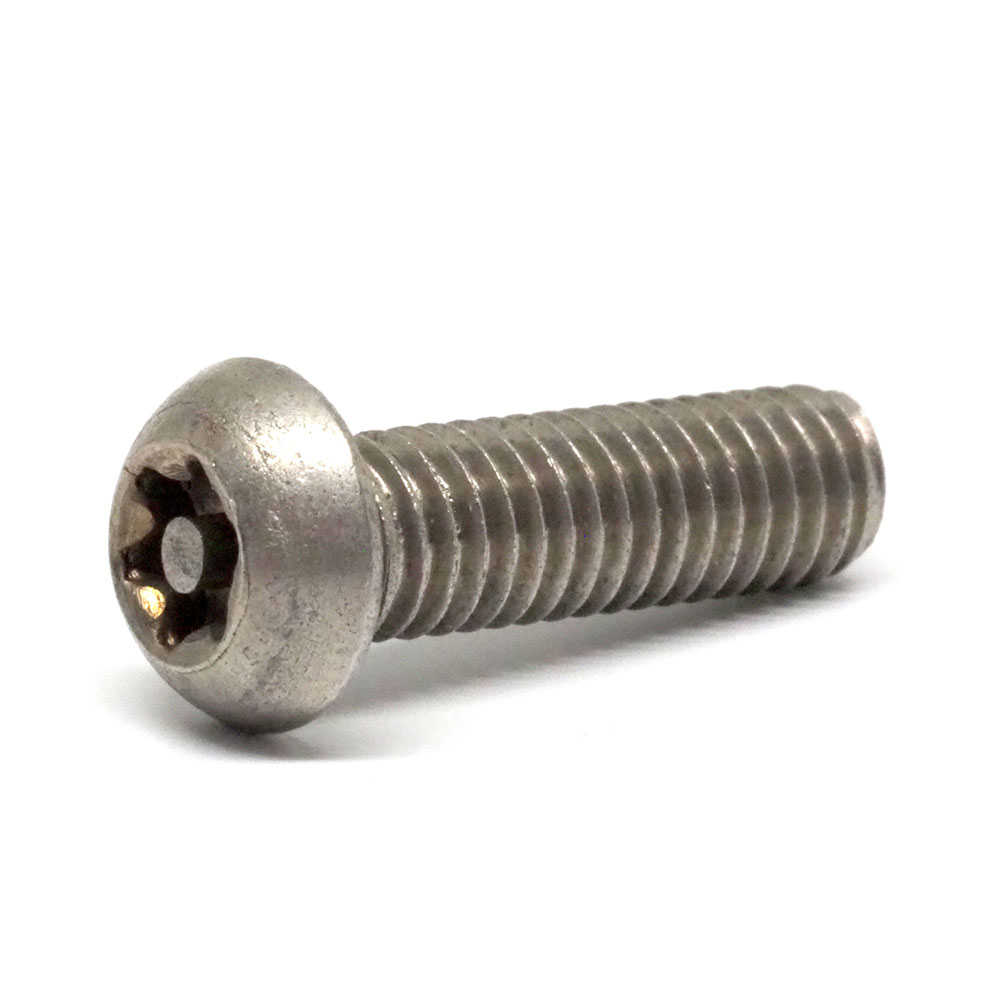 M8 - 1.25 Coarse x 50mm Stainless Steel 304 Button Head Post Torx Machine Screw