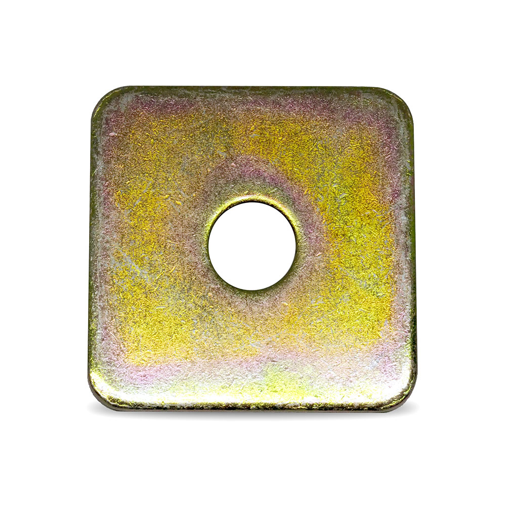 12.0mm I.D. x 50.0mm O.D. x 5.0mm Mild Steel Zinc Plated Square Flat