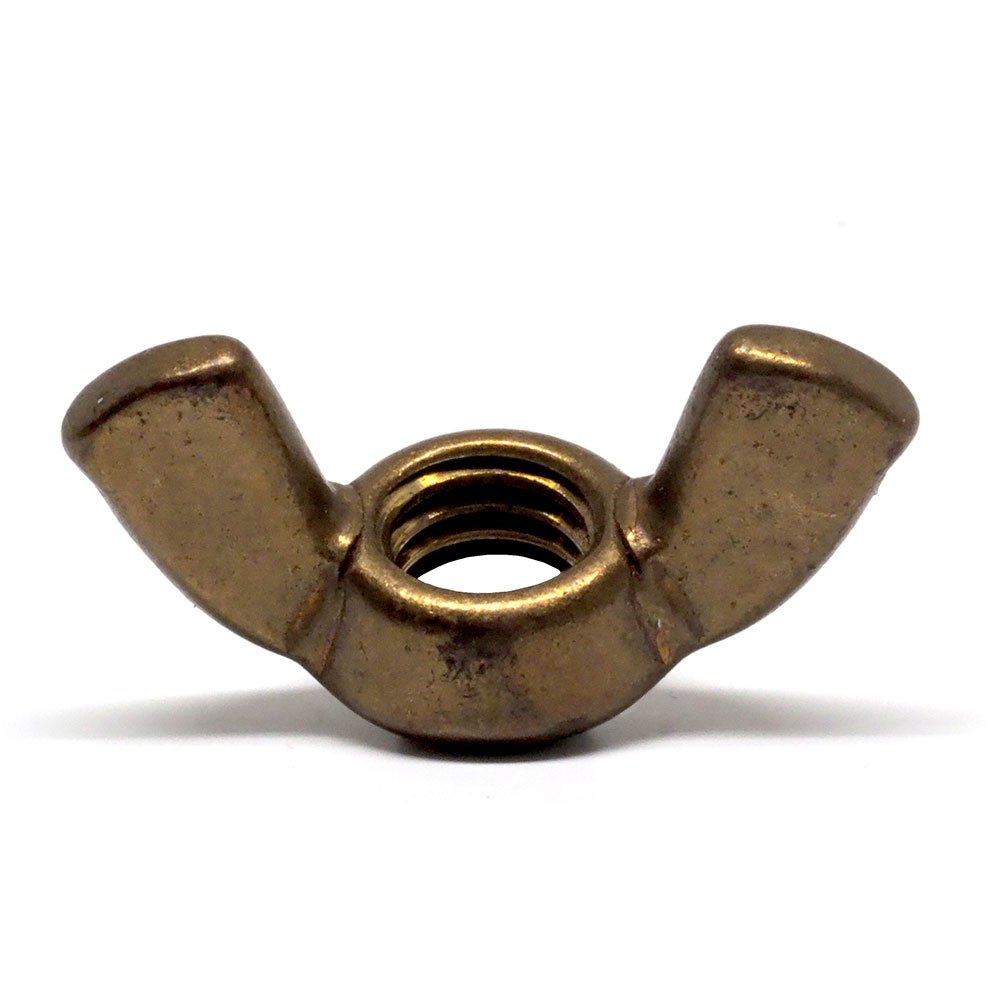 M8 1.25 Coarse Steel Grade 1 Brass Wing Nut Bolts & Industrial Supplies