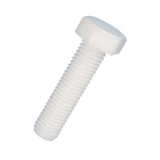 M8 - 1.25 Coarse x 70mm Nylon Hex Head Set Screws