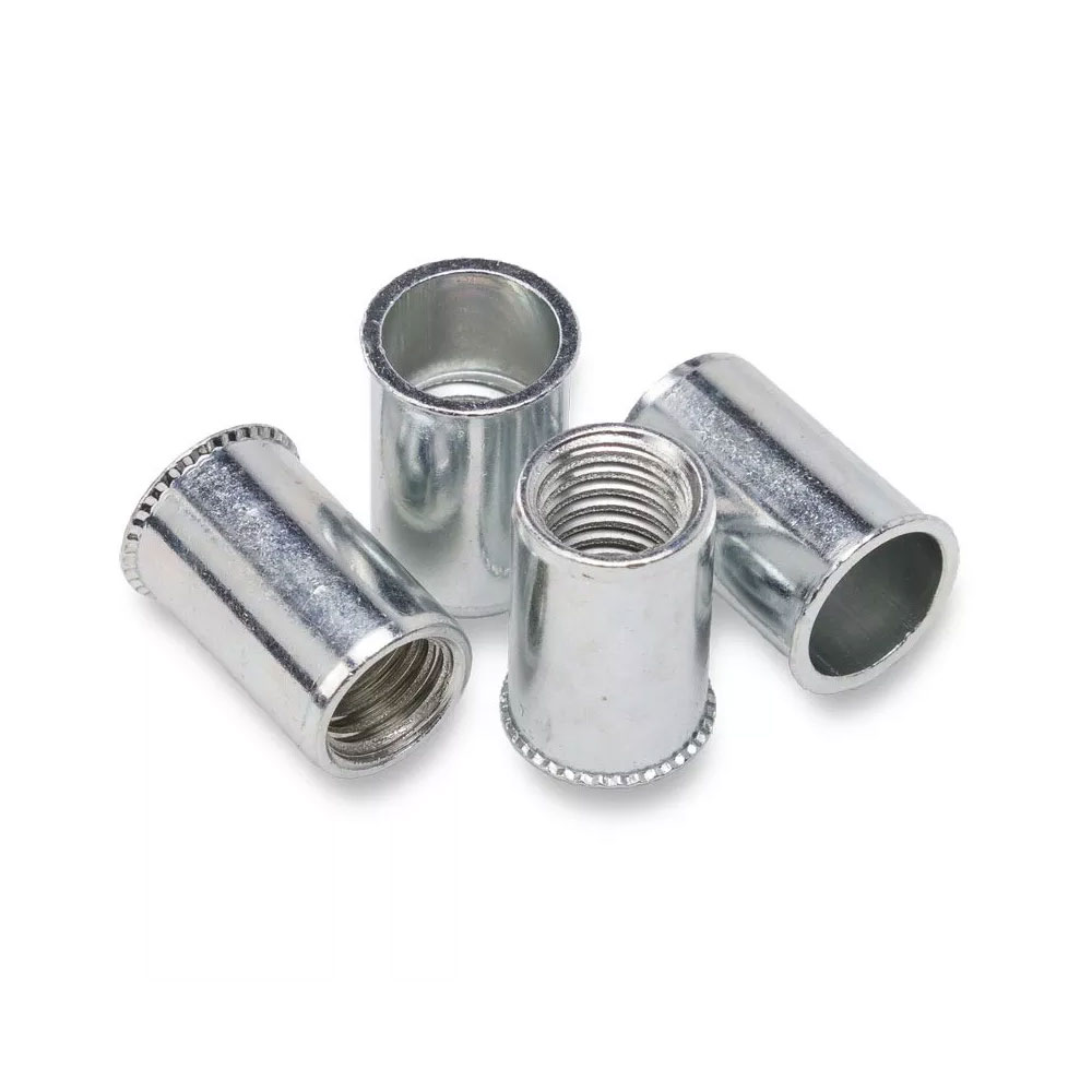 M3 x 0.5 Nutsert Aluminium Zinc Plated Poly Nut