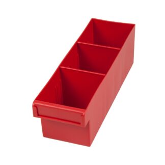 Fischer Spare Parts Tray 100x300x100mm (WxDxH) Red