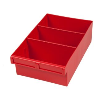 Fischer Spare Parts Tray 200x300x100mm (WxDxH) Red