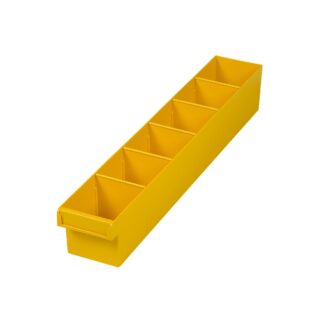 Fischer Spare Parts Tray 100x600x100mm (WxDxH) Yellow