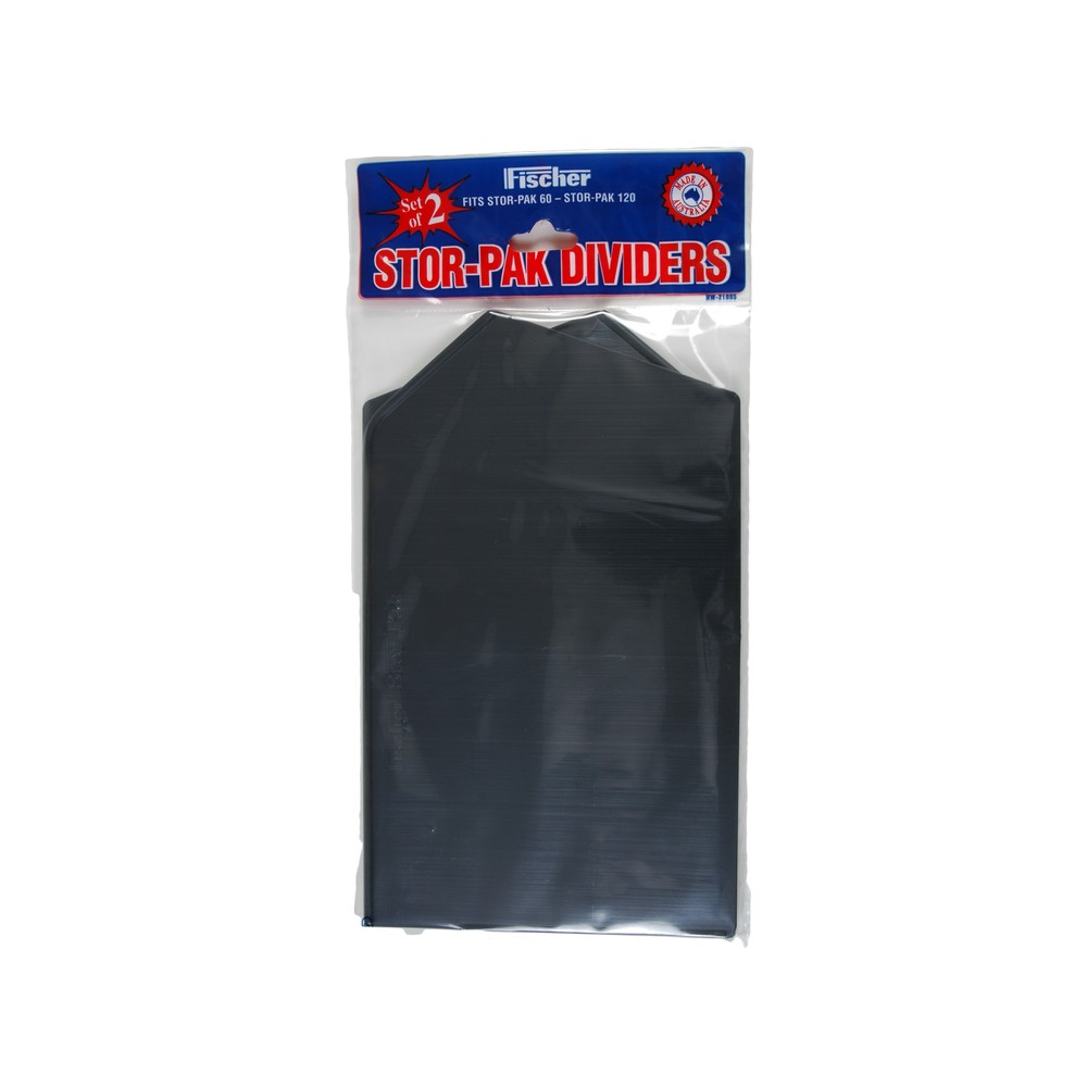 Fischer Stor/Viro/Mesh-Pak Dividers - Fits 60 & 120 Bins (Pk/2 Black)