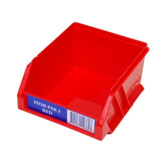 Fischer Stor-Pak 5 (100x115x60mm) WxDxH - Red